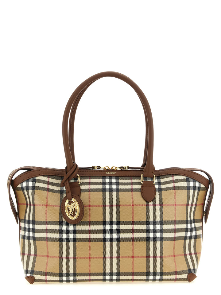 Burberry Small Check Shopping Bag Tote Bag - Beige | 6b7f61a7eeb5ca10ed4a39948c99269ae37b5fac