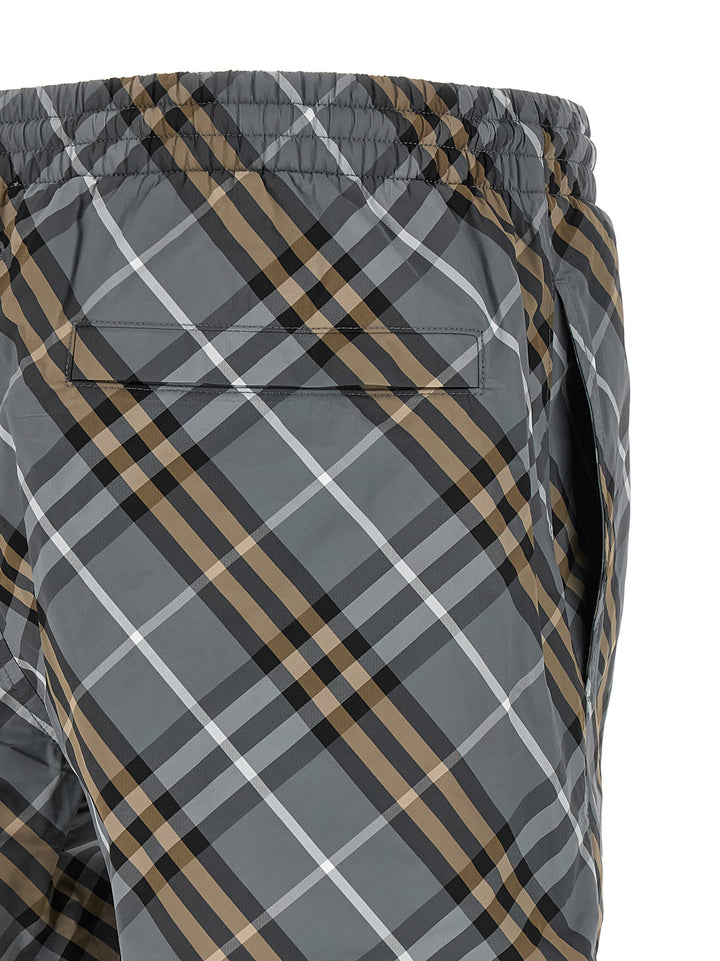 Burberry Swim Check Bermuda and Short - Blue | e48224c89162d525d5646d1b1ec45e9d4965ebc4