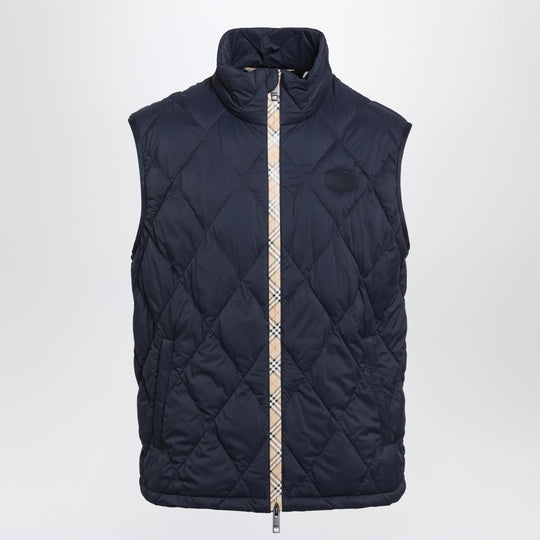 Acresford Navy Quilted Nylon Gilet