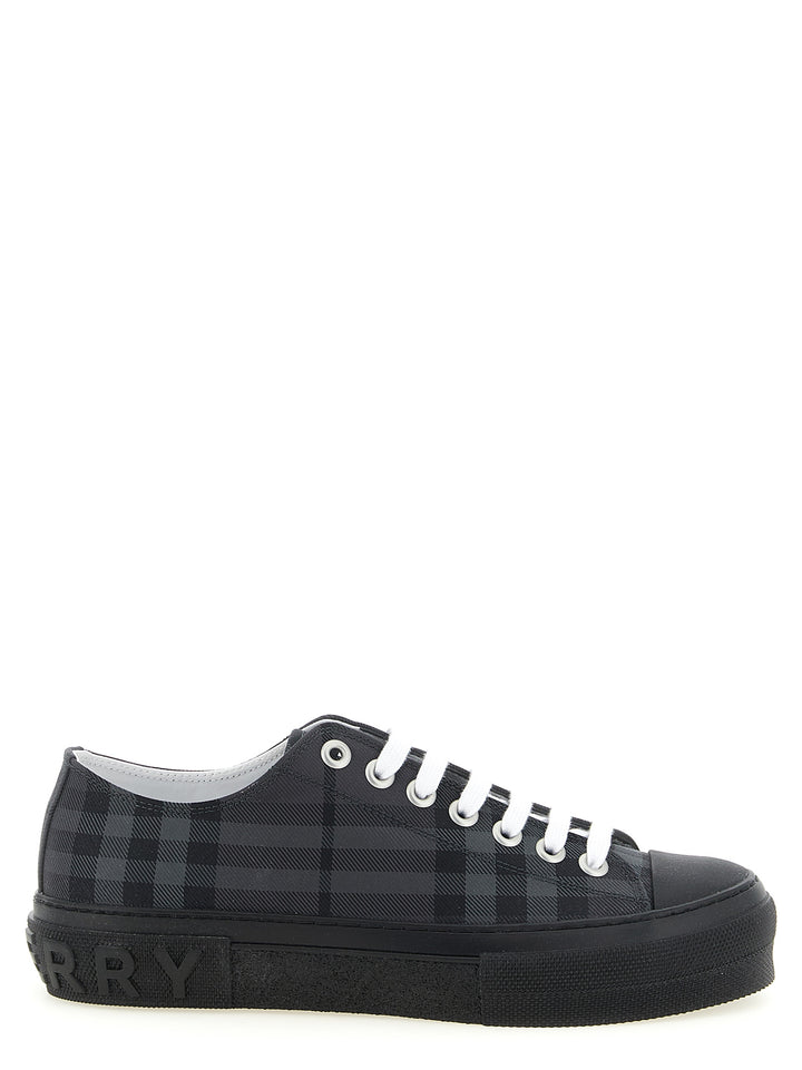 Burberry Check Print Sneakers - Gray | 90b1bf4edc382314813ef7ec8ea4df341b5c296d