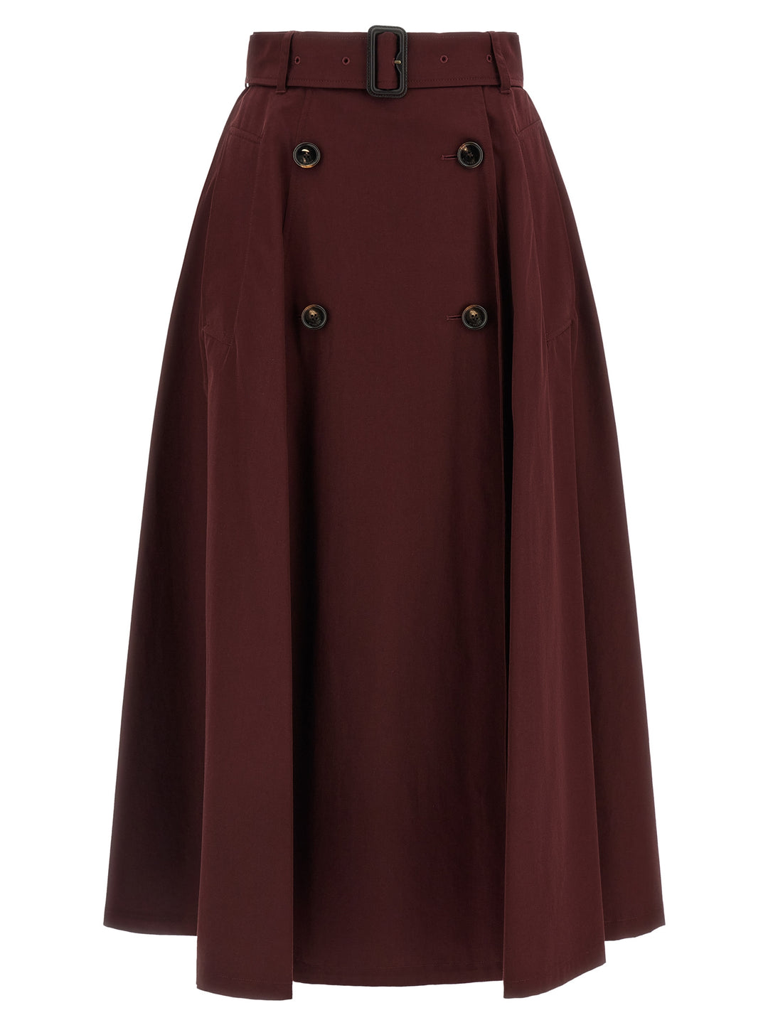 Burberry Gabardine Trench Coat Skirt Skirts - Bordeaux | fbee61ddbac65838f34470edcd1fc68d33e9351f