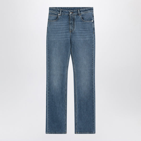 Blue Jeans With Intrecciato Patch