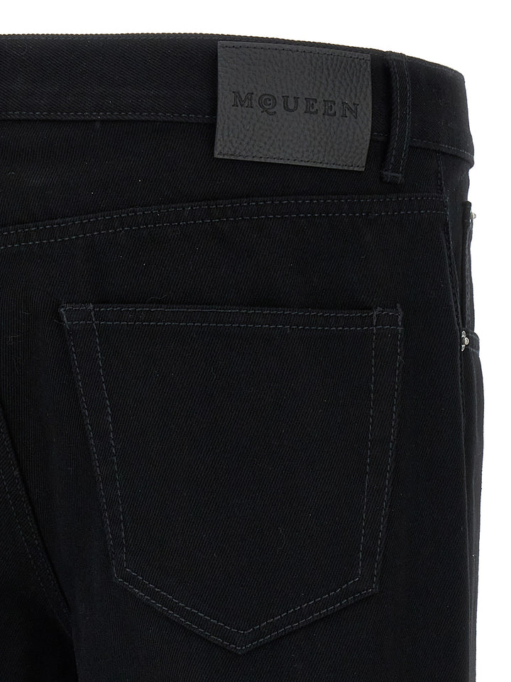 Mcqueen Skull Jeans - Black | e9aa55d885dad52d815bad664d1869133d2226ac