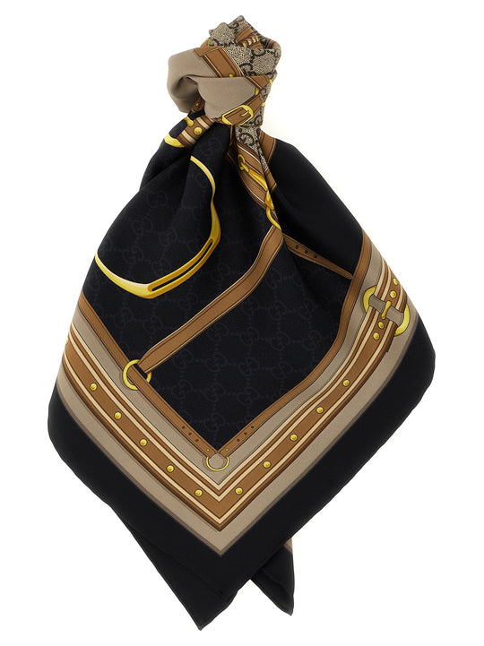 Gucci Stirrup Scarf Scarves And Foulards Multicolor