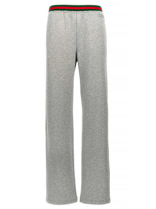 Web Tape Joggers Pants Gray