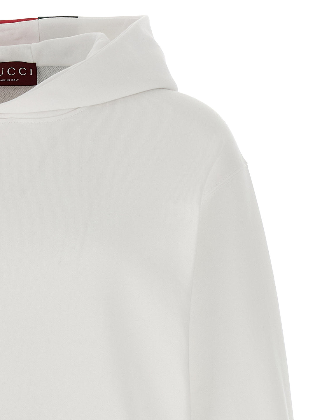 Gucci Nastro Web Hoodie Sweatshirt - White | 10aee608a63f0551659f79e7ed62b8be33115306