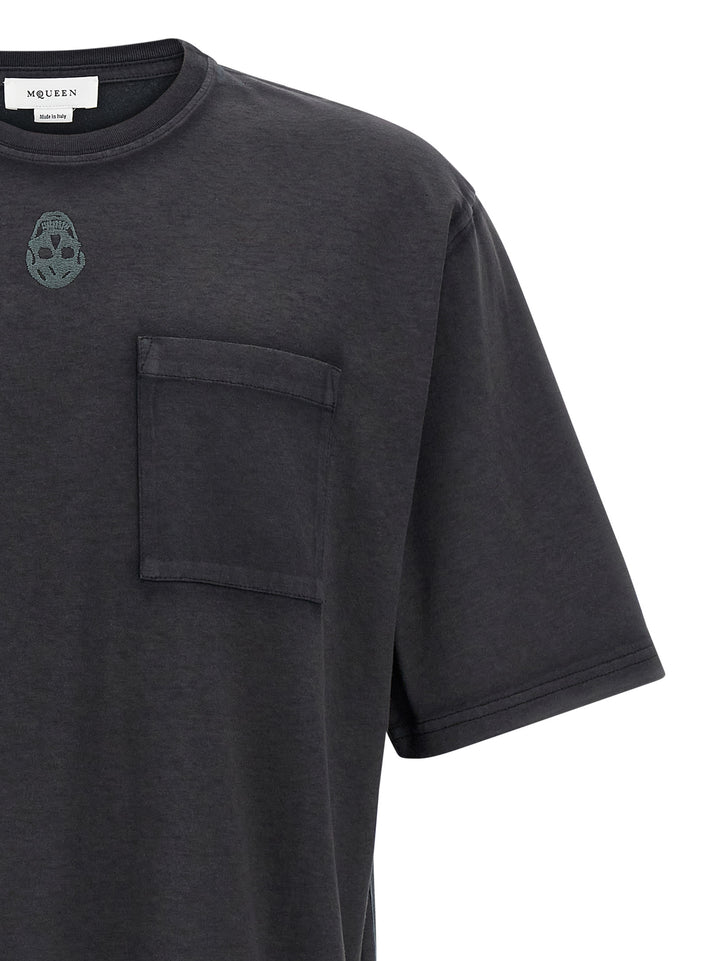 Mcqueen Skull T-shirt - Black | 66b0cf1430706444c944d63be508a520298bcd6e