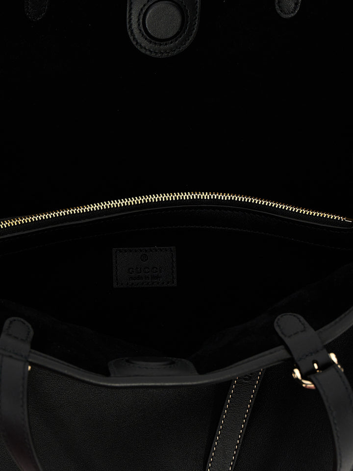 Gucci Gg Emblem Tote Bag - Black | a7f066392c818c7d5aa41859b44e25442000464c