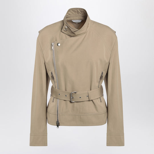 Light Jacket With Beige Belt