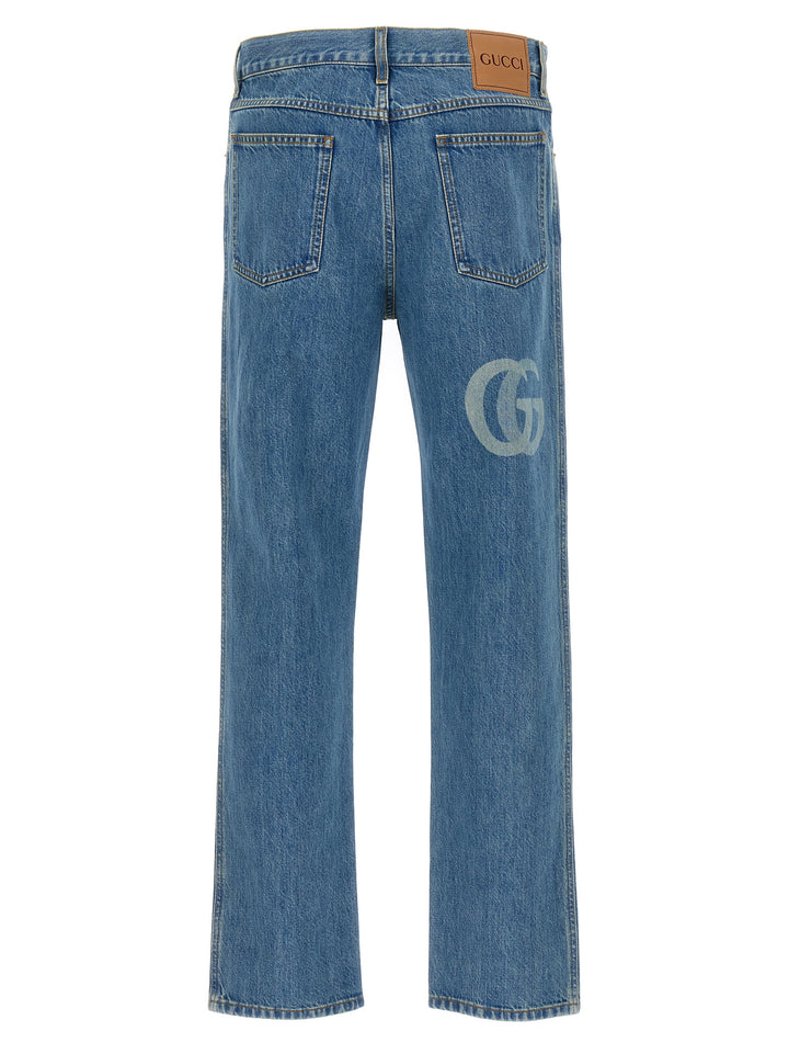 Gucci Double G Jeans - Blue | 046f843f94c62fd2f8e7adb69eed2d12994504e5