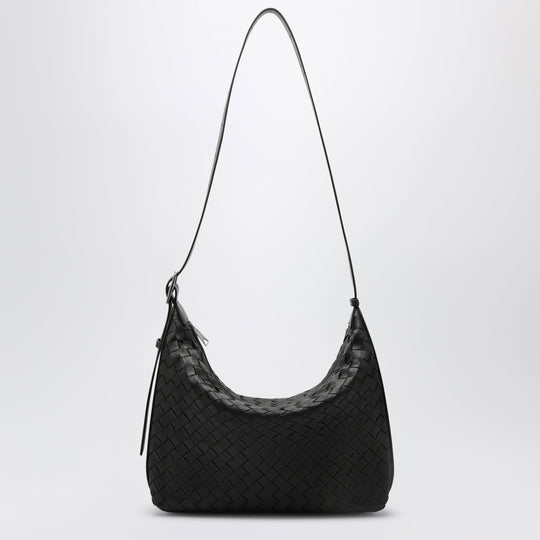 Small Traveler Hobo Bag In Deer Leather, Espresso