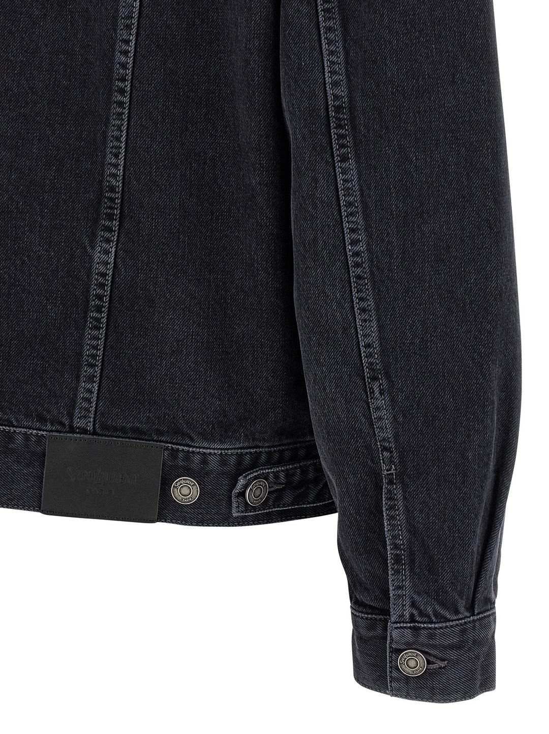 Saint Laurent Trucker Puffer Jackets - Black | 7e16599e52240896ce2efc02b74d0c38c4dd73eb