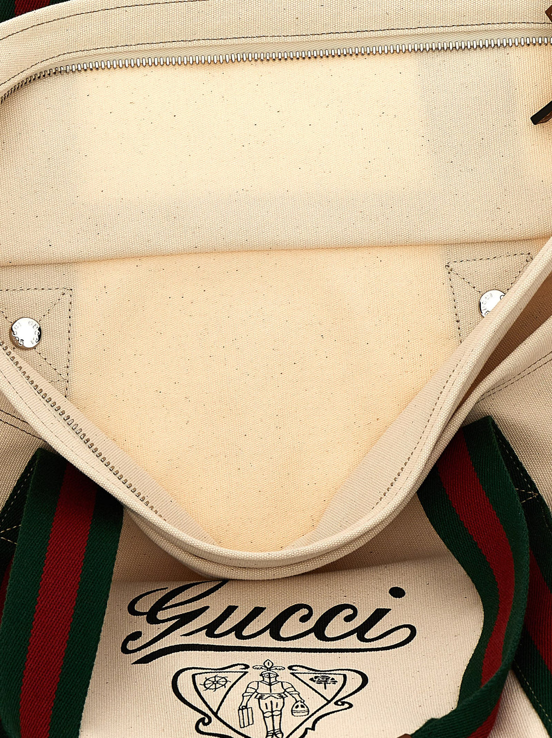 Gucci Large Coat Of Arms Shopping Tote Bag - White | acb87d6b805083074651c41e42222d206741b0b5