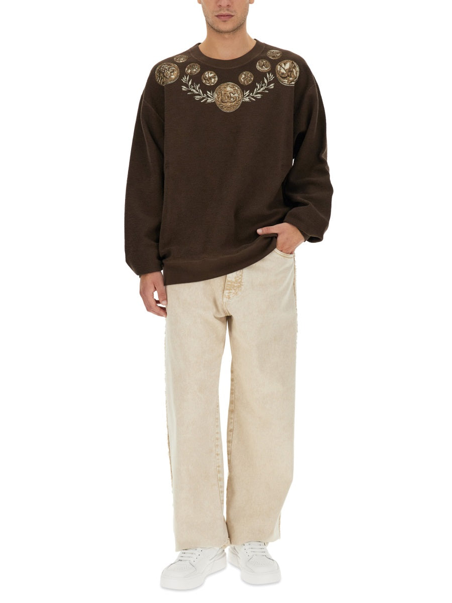 Dolce & Gabbana Sweatshirts - Brown | Wanan Luxury