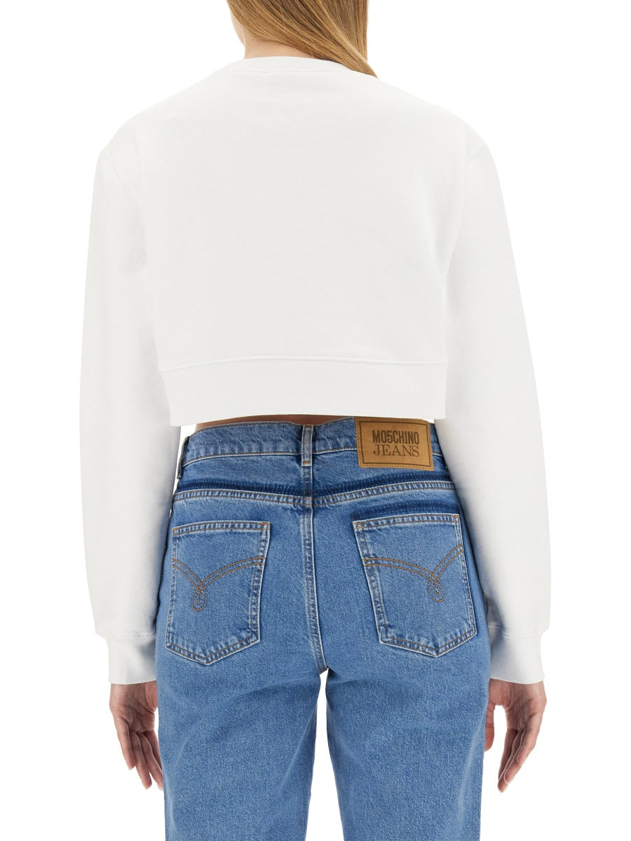 Moschino Jeans Sweatshirts - White | Wanan Luxury