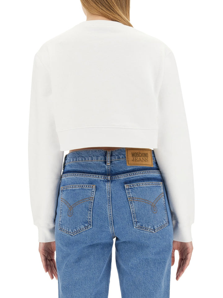 Moschino Jeans Sweatshirts - White | Wanan Luxury