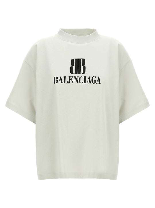Cropped Logo T-Shirt Gray