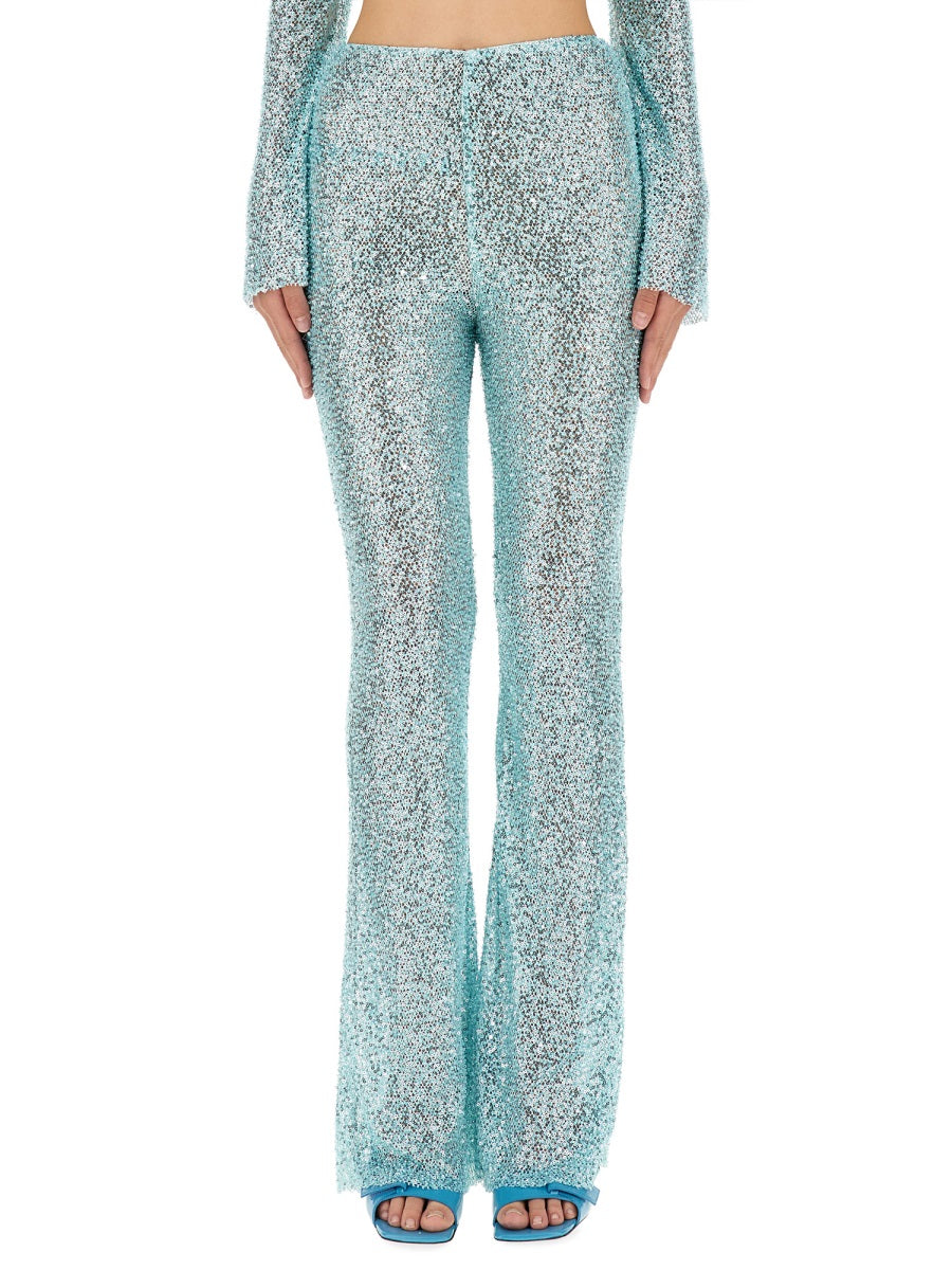 Self-Portrait Pants - Light Blue | Wanan Luxury