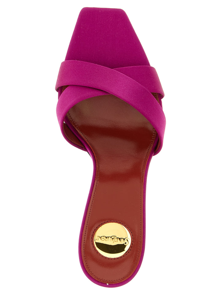 Saint Laurent Opyum Sandals - Fuchsia | 38fbd2630c691585c51ff94bb02a459062964b6a