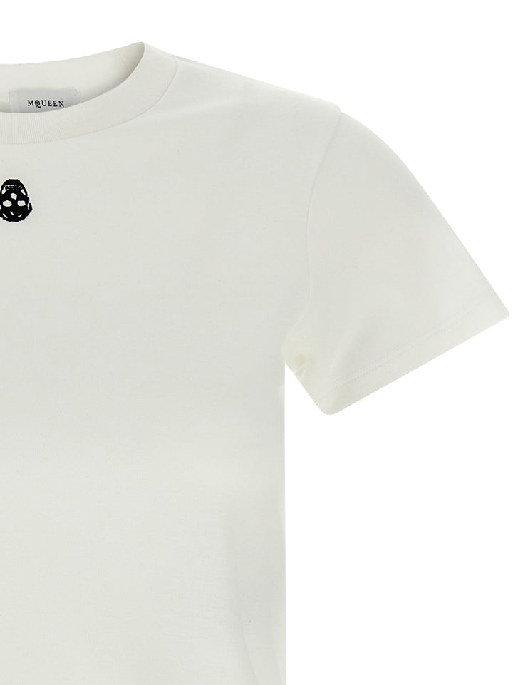 Mcqueen Skull T-shirt - White | 742c6b7beb277cc3e9fa7c519150dbc529f59bf5