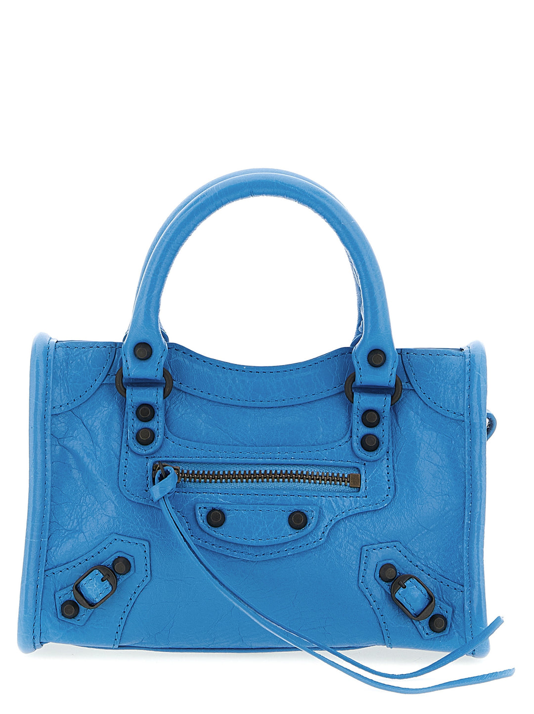 Balenciaga Le City Nano Hand Bags - Light Blue | d02af084ceb0e1e3f6fef361d3284238064e6403