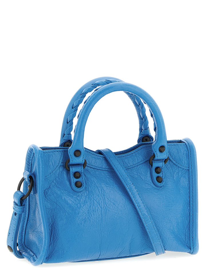 Balenciaga Le City Nano Hand Bags - Light Blue | b84c7c2c545f6715a9a1f111850c0d41a3d75334