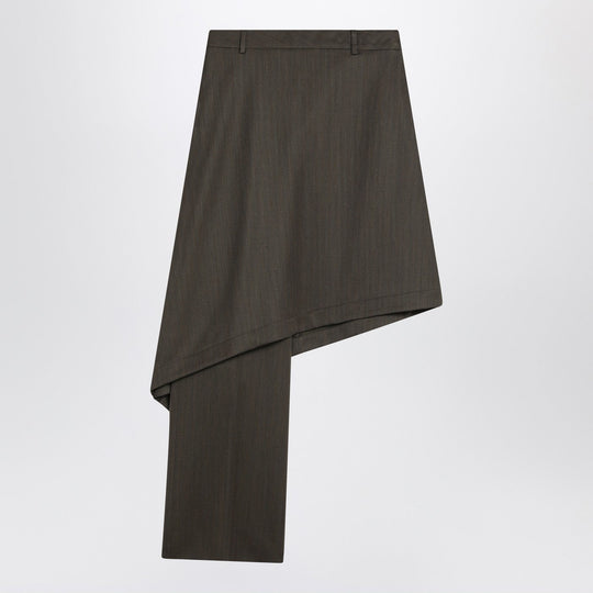 Forest Green Culottes In Wool