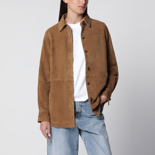 Sage Suede Overshirt