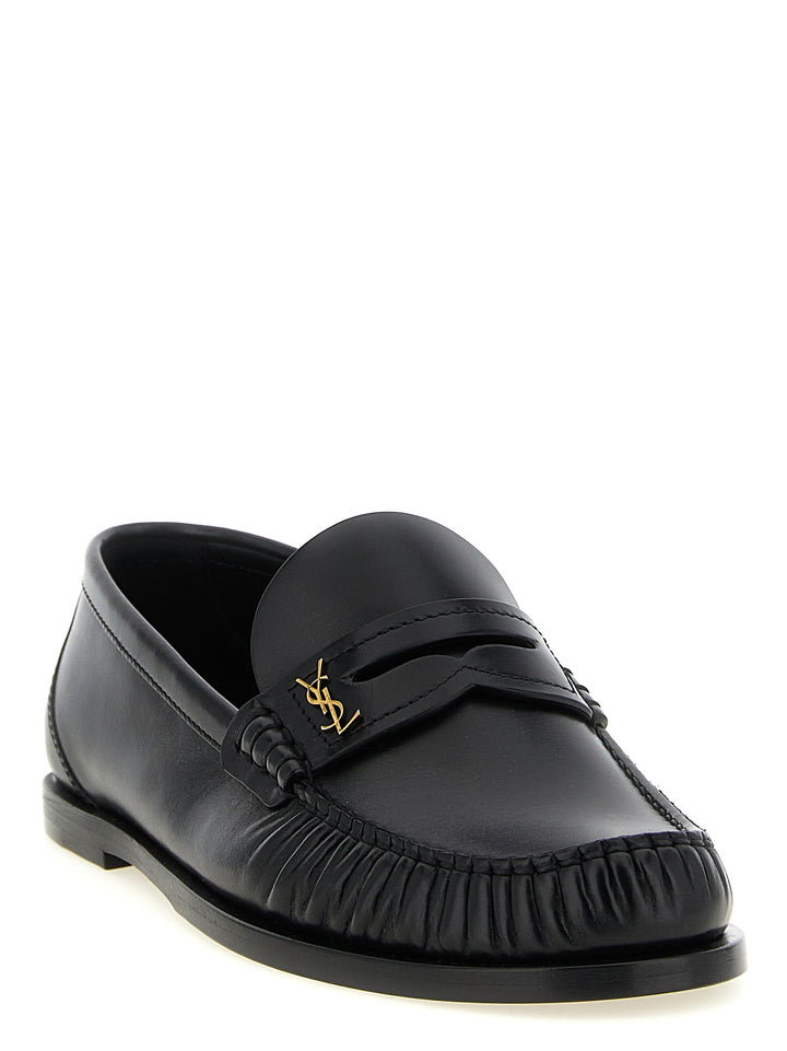 Saint Laurent Laurent Loafers - Black | 200328439e5e17b5084b31e323eb273da0fa99a6