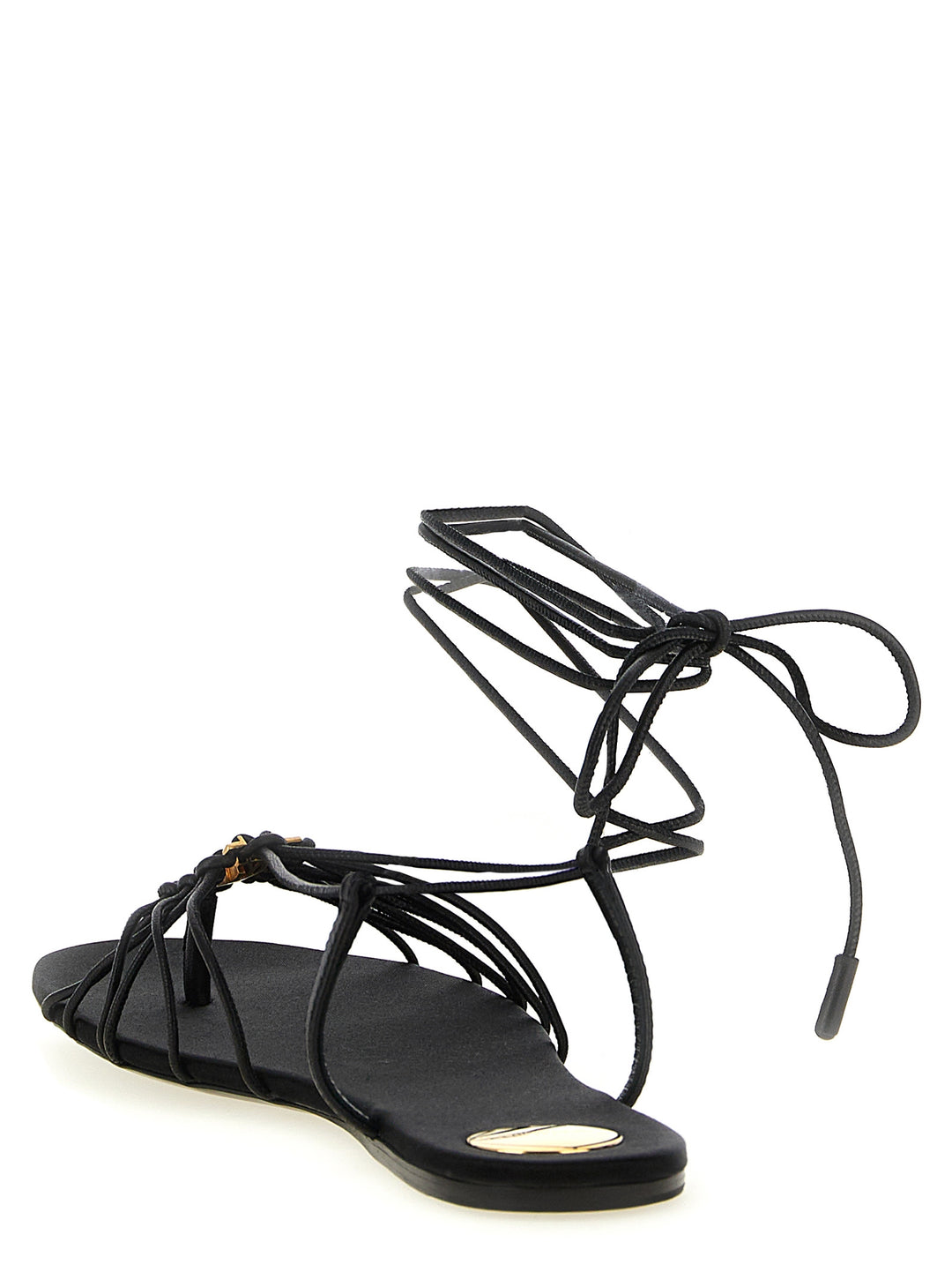 Saint Laurent Babylone Sandals - Black | 15df22bb3146ff928c396ba856ab1f9d64ec36a0