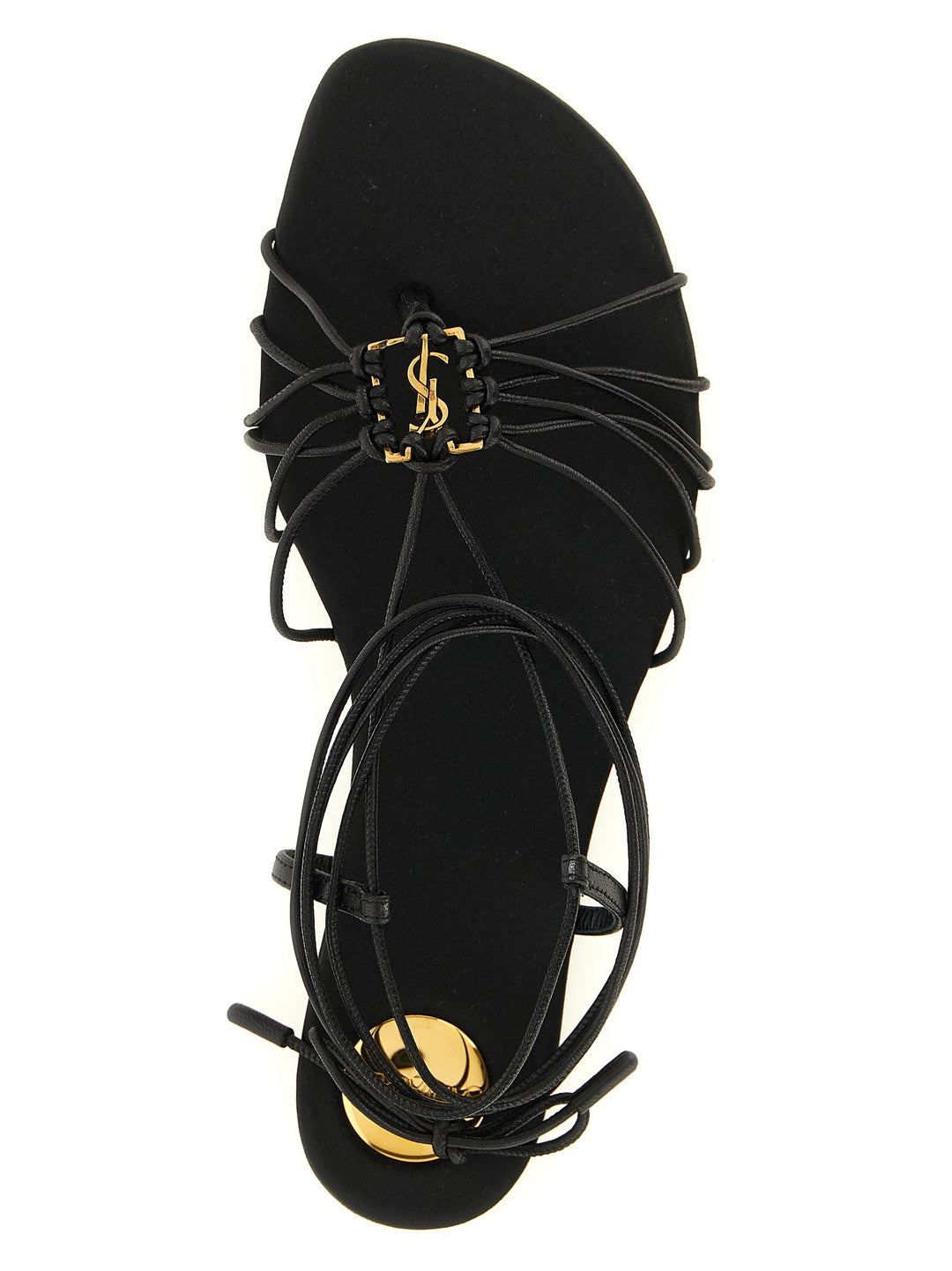 Saint Laurent Babylone Sandals - Black | f6a51397efa845882d4ab1fff9746a280fcc8476