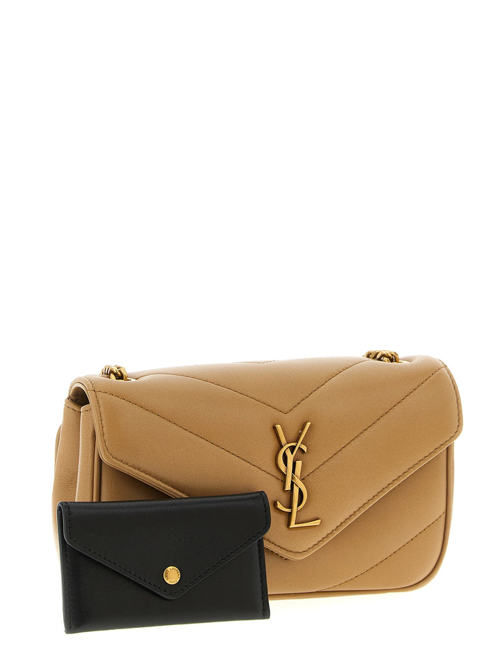 Saint Laurent Loulou Crossbody Bags - Beige | a07d8c1e87ff0305ee27d4653de94cd57c574b1b