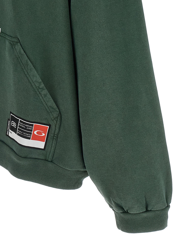 Balenciaga Basketball Sweatshirt - Green | 5fa8458e03fe2487c821463a181b99cec265a91b