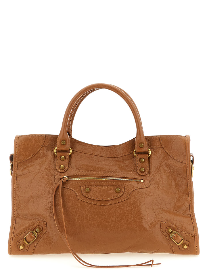 Balenciaga Le City M Hand Bags - Brown | 8363c8f37d144e707c10bc36dd52c4655cf3405e