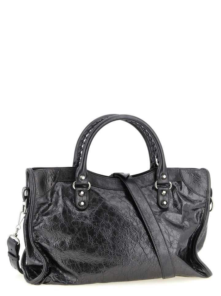 Balenciaga Le City M Hand Bags - Silver | 1fb6924cc53e404a1086a339981701d3e84727b4