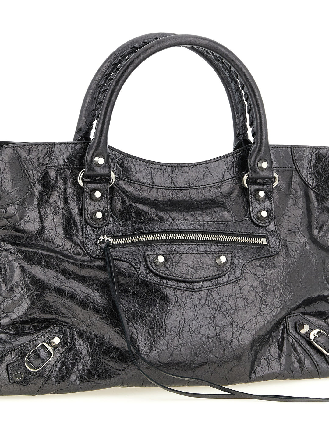 Balenciaga Le City M Hand Bags - Silver | 9e90070c12792a38ab3bd340199d70310977fb5a