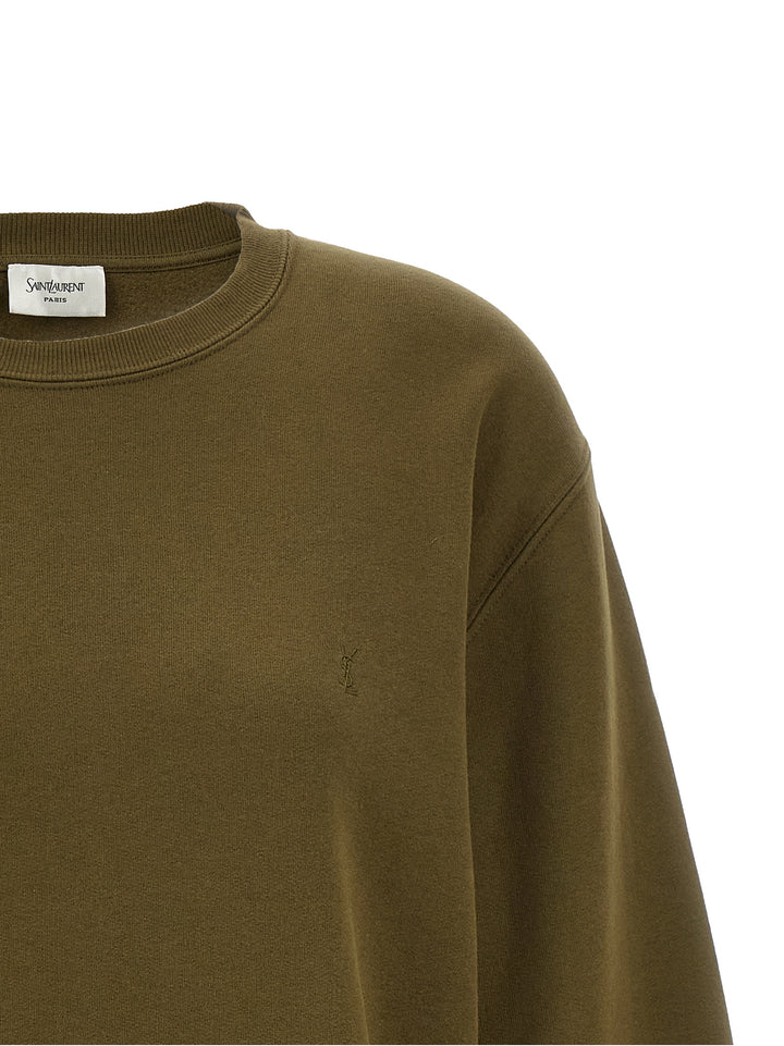 Saint Laurent Cassandre Sweatshirt - Green | 773060ee8d603cccb010c16c58ef24850a287874