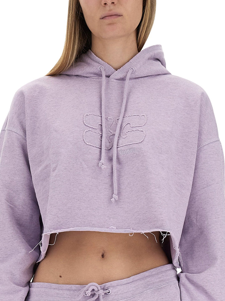 Ganni Sweatshirts - Lilac | Wanan Luxury