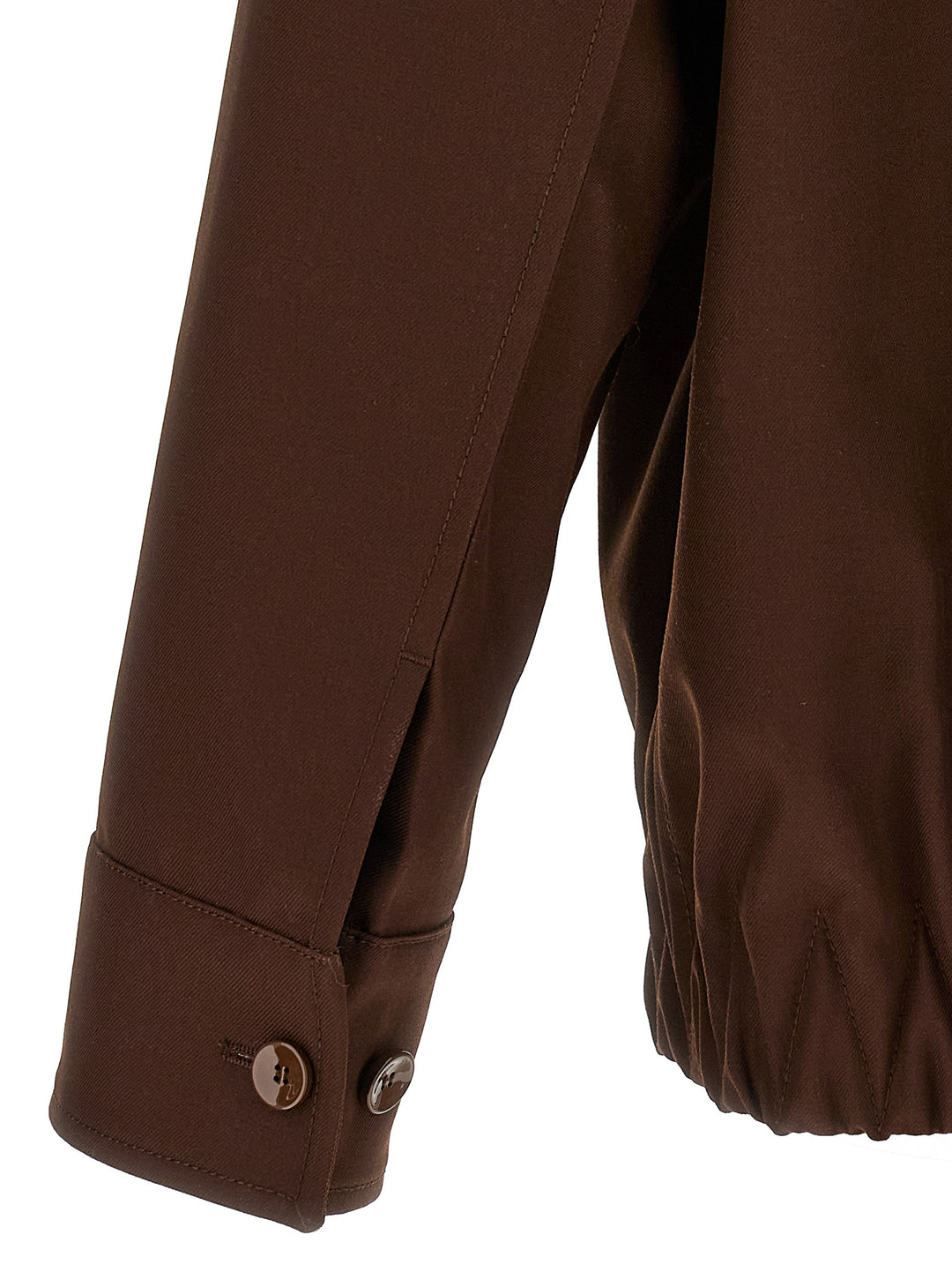 Gucci Twill Jacket Puffer Jackets - Brown | 0a96469bca96af206b84bec4590e65684559dafc