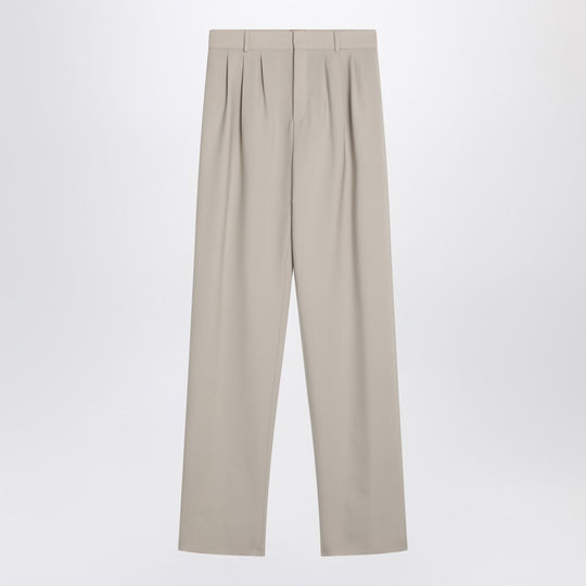 Beige Wool Trousers