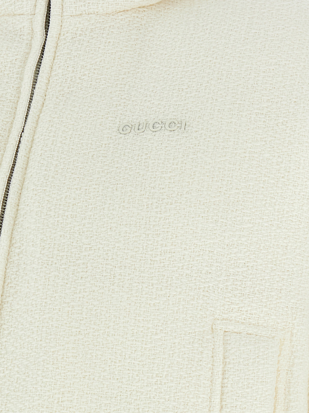 Gucci Bouclé Wool Jacket Puffer Jackets - White | a2678752d7e8b1a0386e66eb3cb39411d5784ab2