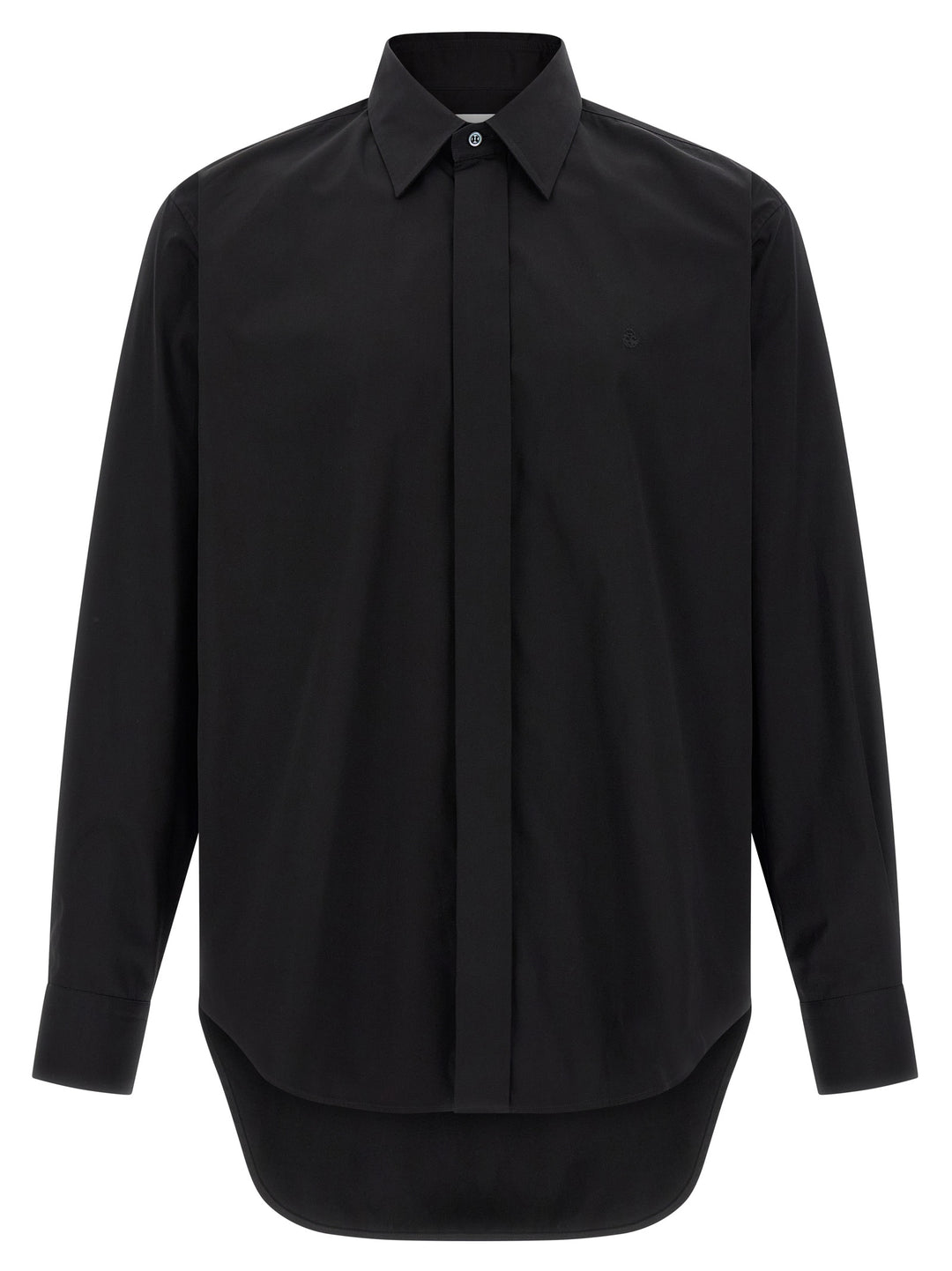 Mcqueen Logo Embroidery Shirt Shirt and Blouse - Black | d136de3923ce06c9298b8938cb9bae06a358e3d6