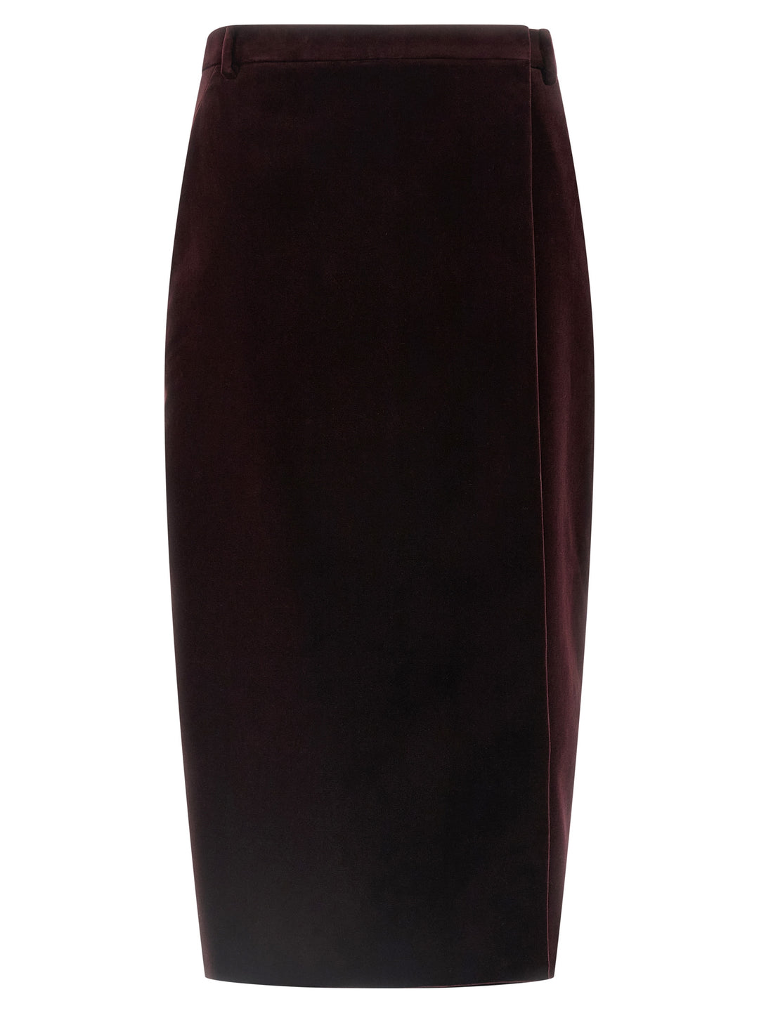 Saint Laurent Velvet Skirt Skirts - Bordeaux | 0c3997d3d5494f48250af2de59051203606a8432
