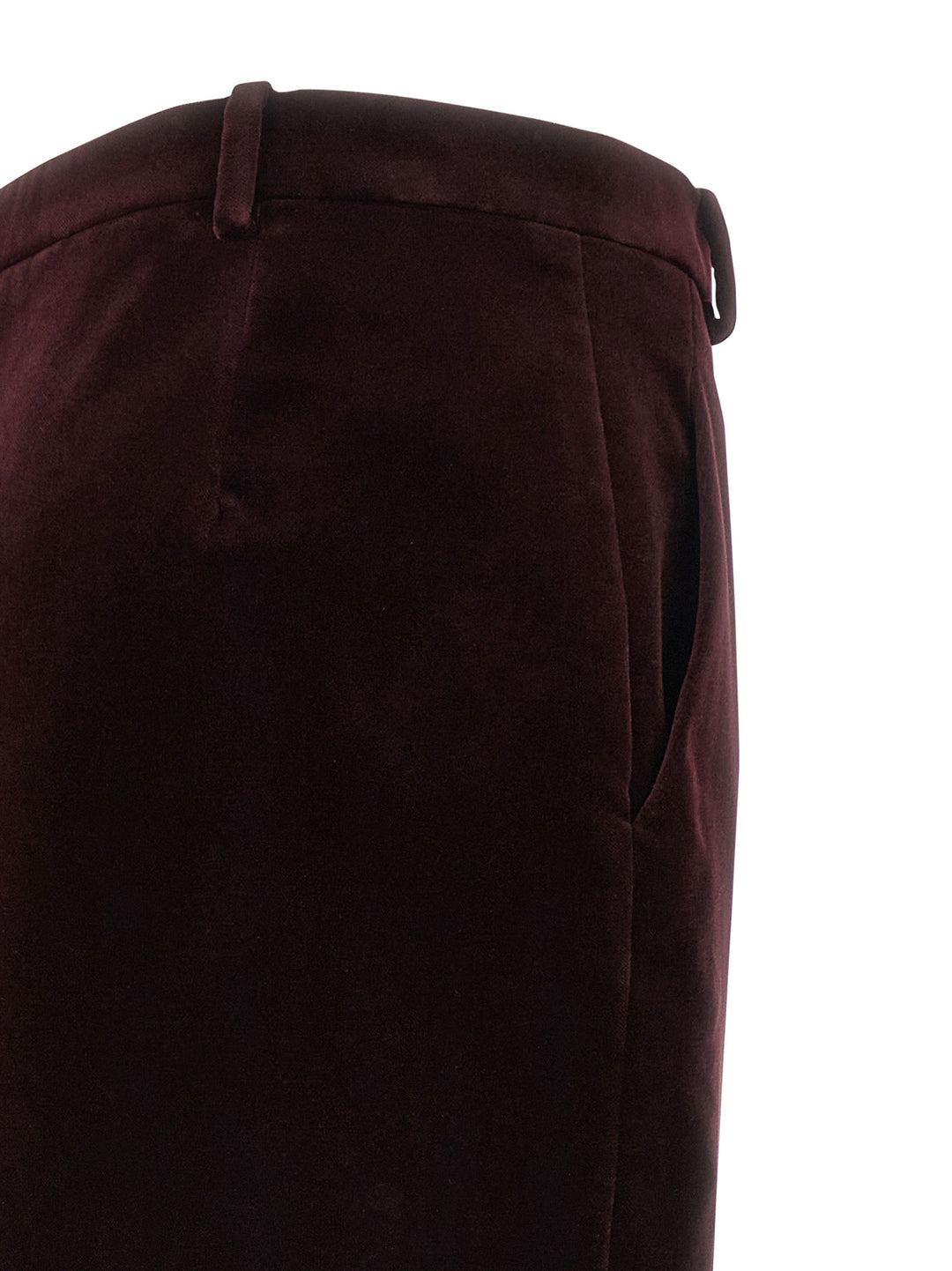Saint Laurent Velvet Skirt Skirts - Bordeaux | b54bffc4d087e104e2e3b9655a938b75e9f3c270