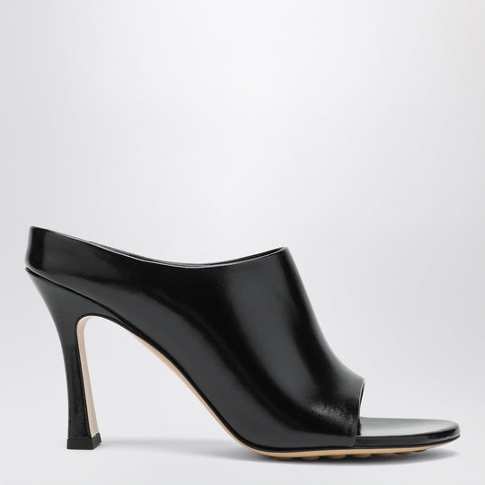 Black Leather Rana Mule