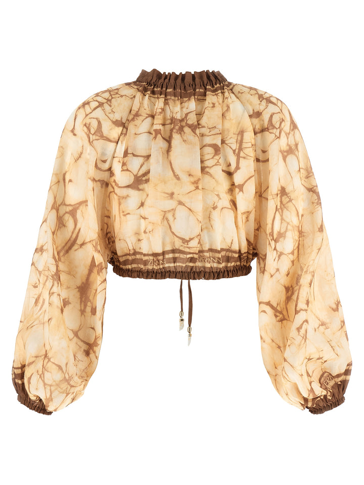Zimmermann Indra Tops - Beige | 428b8afe8a6ab284c36487086ed3be7612dd7d8c