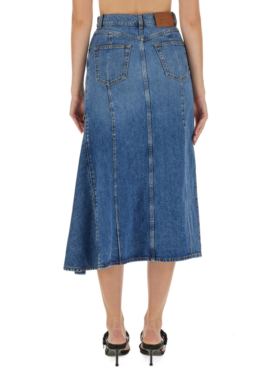Alexander McQueen Skirts - Blue | Wanan Luxury