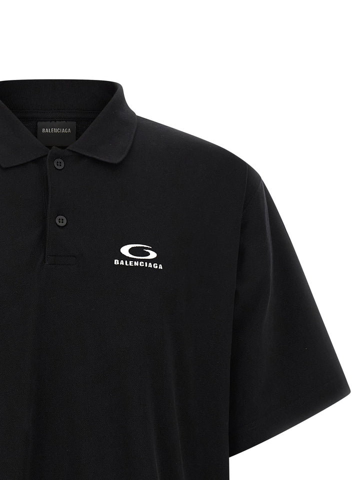 Balenciaga Laurel Classic Polo - Black | 63b9ae0f3c60c5eb986680882d752aa355232590