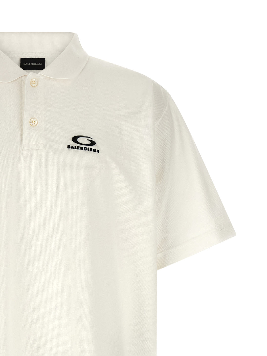 Balenciaga Laurel Classic Polo - White | 055a28f200225356279681be78259ab406624b7d