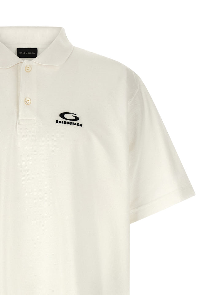 Balenciaga Laurel Classic Polo - White | 055a28f200225356279681be78259ab406624b7d